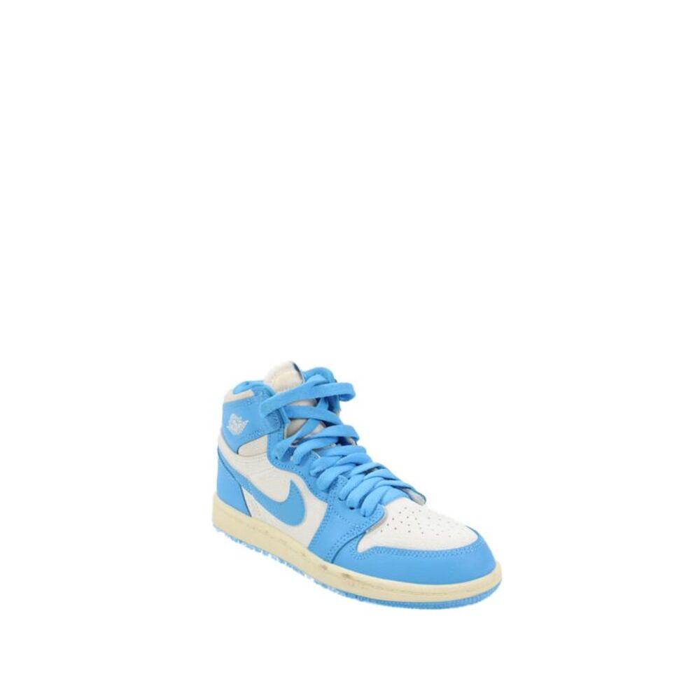 Nike Childrens Boys Air Jordan 1 Retro High OG Sneakers Blue White Size 1.5